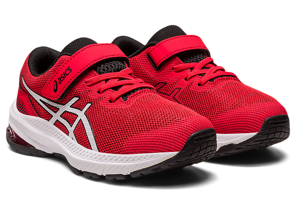 Kids' Asics Gt-1000 11 Pre-School Running Shoes Red / White | 0487-KXCFB