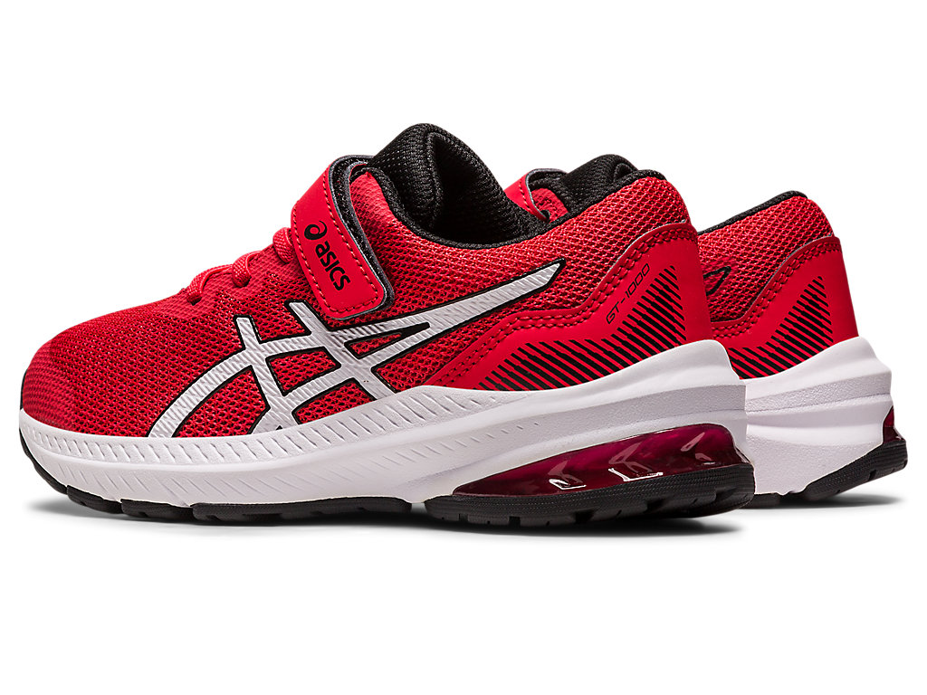 Kids' Asics Gt-1000 11 Pre-School Running Shoes Red / White | 0487-KXCFB