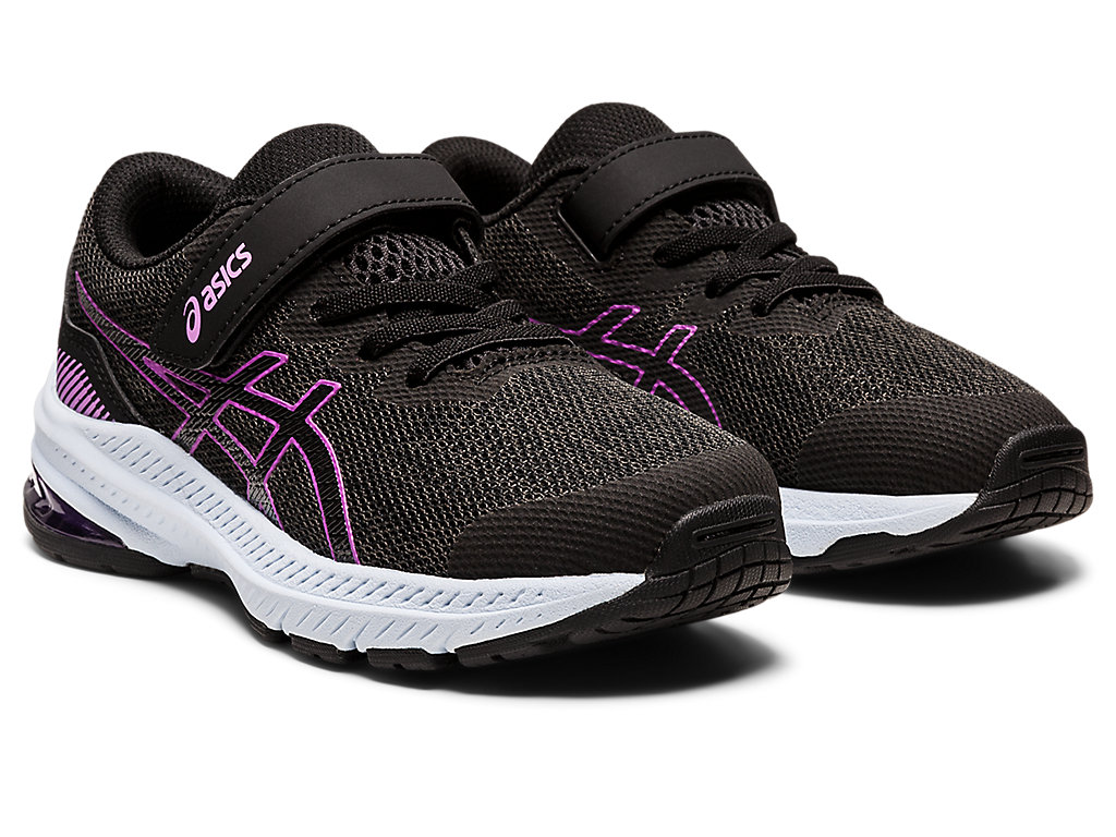 Kids' Asics Gt-1000 11 Pre-School Running Shoes Deep Grey / Purple | 3651-NCLIS