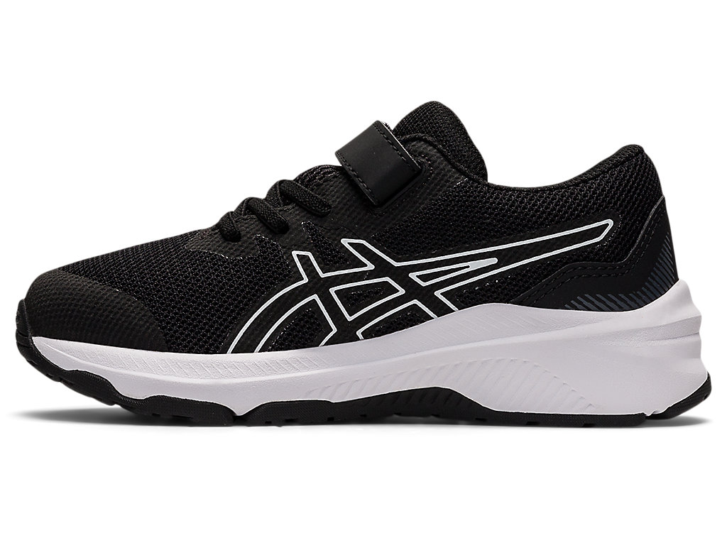 Kids' Asics Gt-1000 11 Pre-School Running Shoes Black / White | 3670-BGKMH