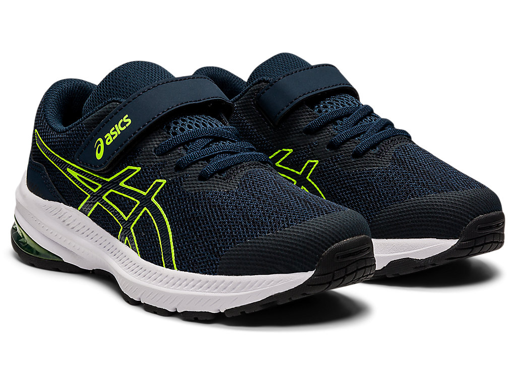 Kids' Asics Gt-1000 11 Pre-School Running Shoes Blue / Green | 4178-YUMRL