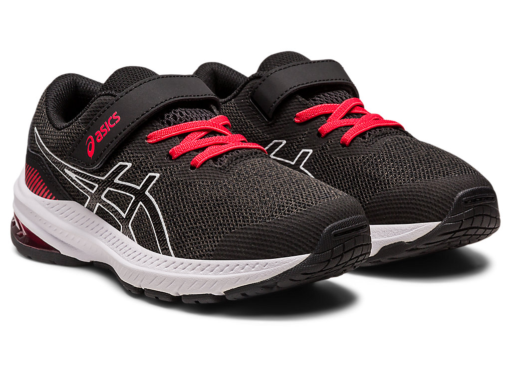 Kids' Asics Gt-1000 11 Pre-School Running Shoes Black / Red | 6328-LHVPE