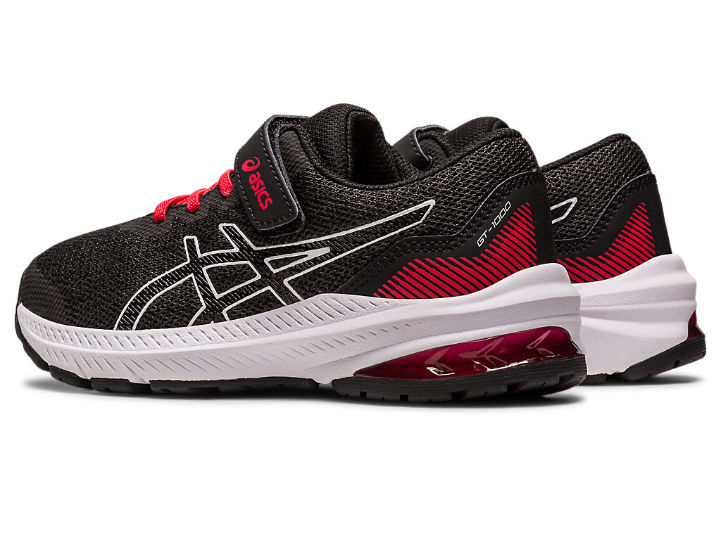 Kids' Asics Gt-1000 11 Pre-School Running Shoes Black / Red | 6328-LHVPE