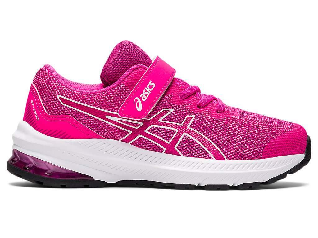 Kids\' Asics Gt-1000 11 Pre-School Running Shoes Pink / White | 8394-WMASD