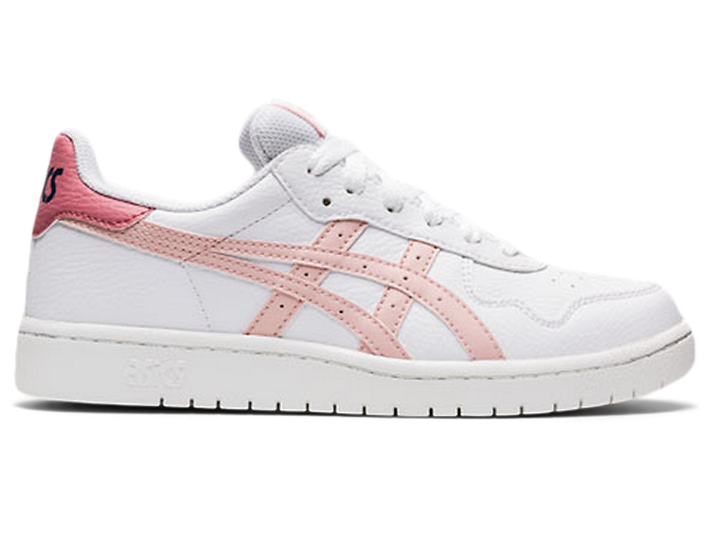 Kids' Asics Japan S Grade School Sneakers White / Coral | 7103-FQLDT