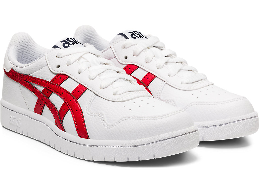 Kids' Asics Japan S Grade School Sneakers White / Red | 8592-ZMAXW