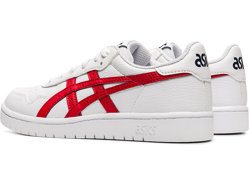 Kids' Asics Japan S Grade School Sneakers White / Red | 8592-ZMAXW