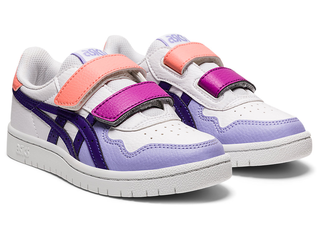 Kids' Asics Japan S Pre-School Sneakers White / Purple | 3802-BJQSC