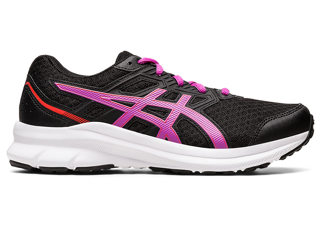 Kids\' Asics Jolt 3 Grade School Running Shoes Black / Purple | 6097-XOAPE