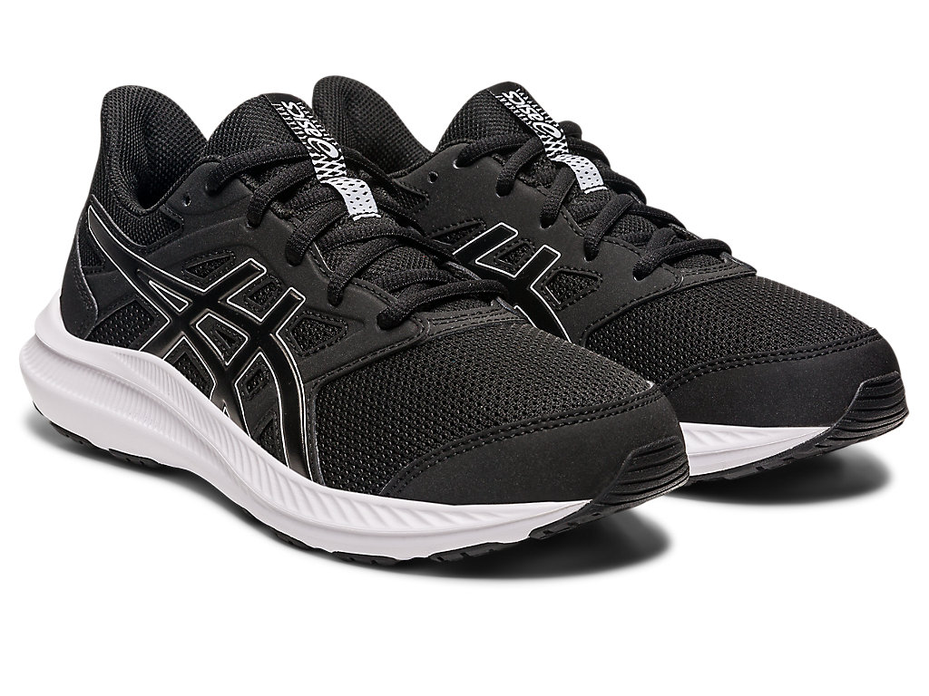 Kids' Asics Jolt 4 Grade School Running Shoes Black / White | 1905-DOCJR