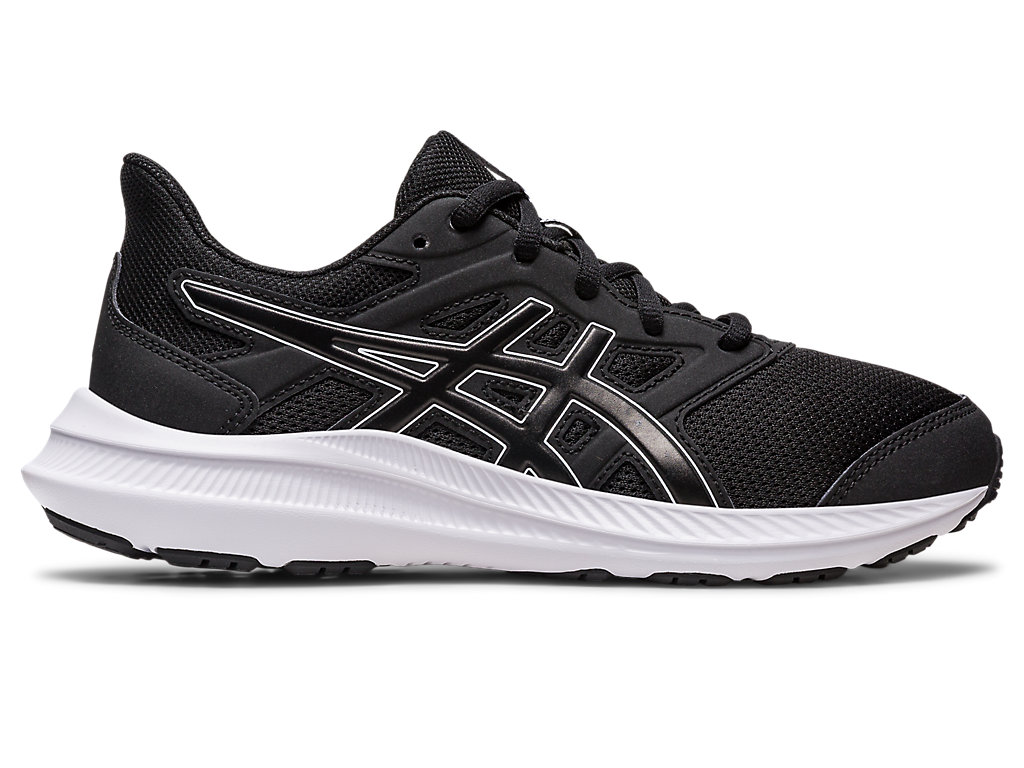 Kids\' Asics Jolt 4 Grade School Running Shoes Black / White | 1905-DOCJR