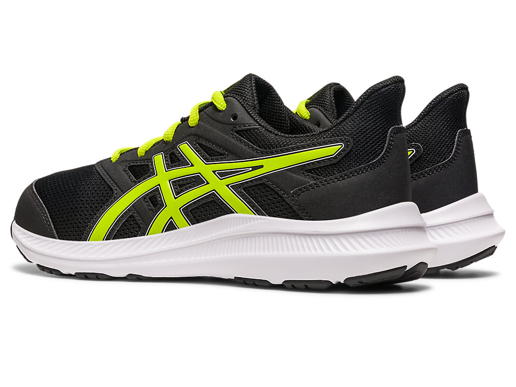 Kids' Asics Jolt 4 Grade School Running Shoes Black / Light Green | 4856-HYBUR