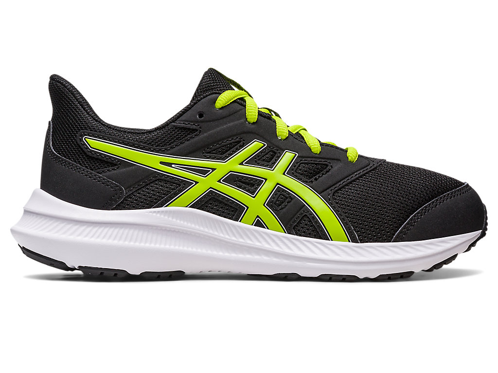 Kids\' Asics Jolt 4 Grade School Running Shoes Black / Light Green | 4856-HYBUR