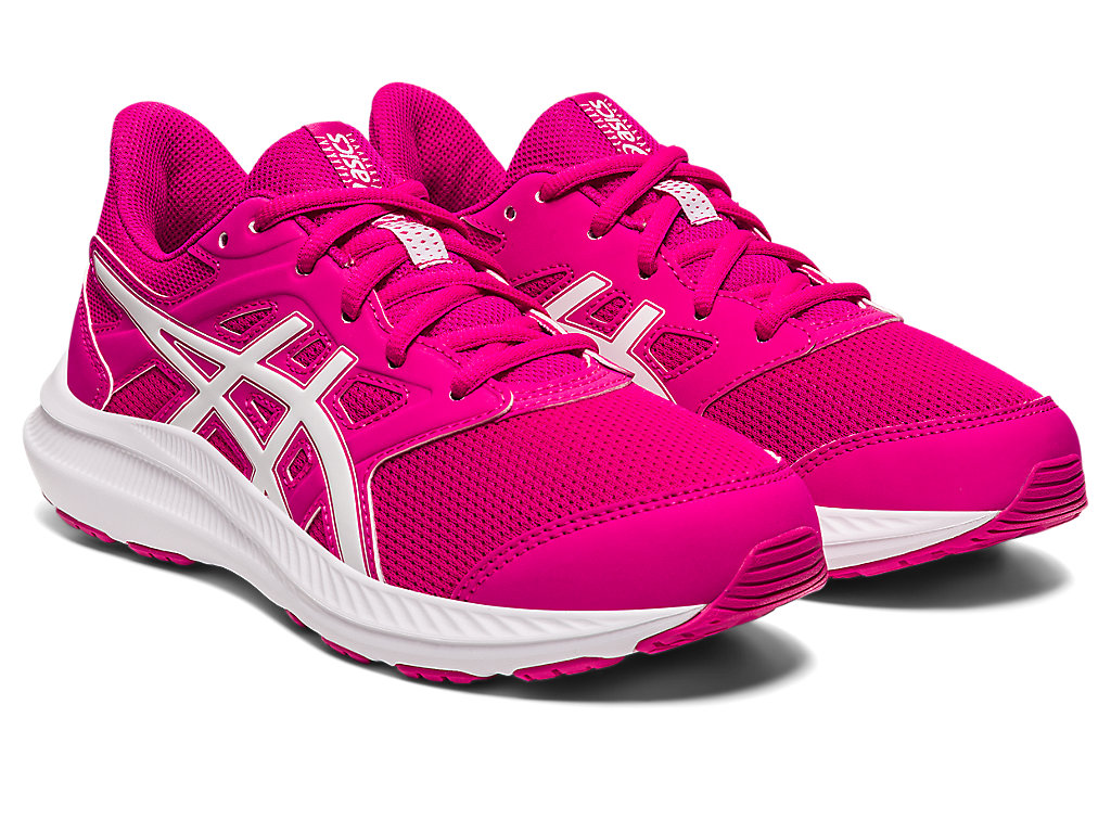 Kids' Asics Jolt 4 Grade School Running Shoes Pink / White | 5234-OLBEH