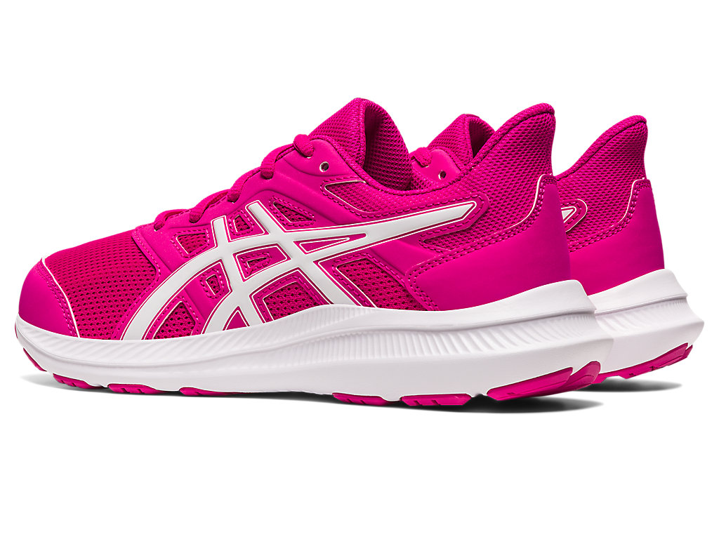 Kids' Asics Jolt 4 Grade School Running Shoes Pink / White | 5234-OLBEH