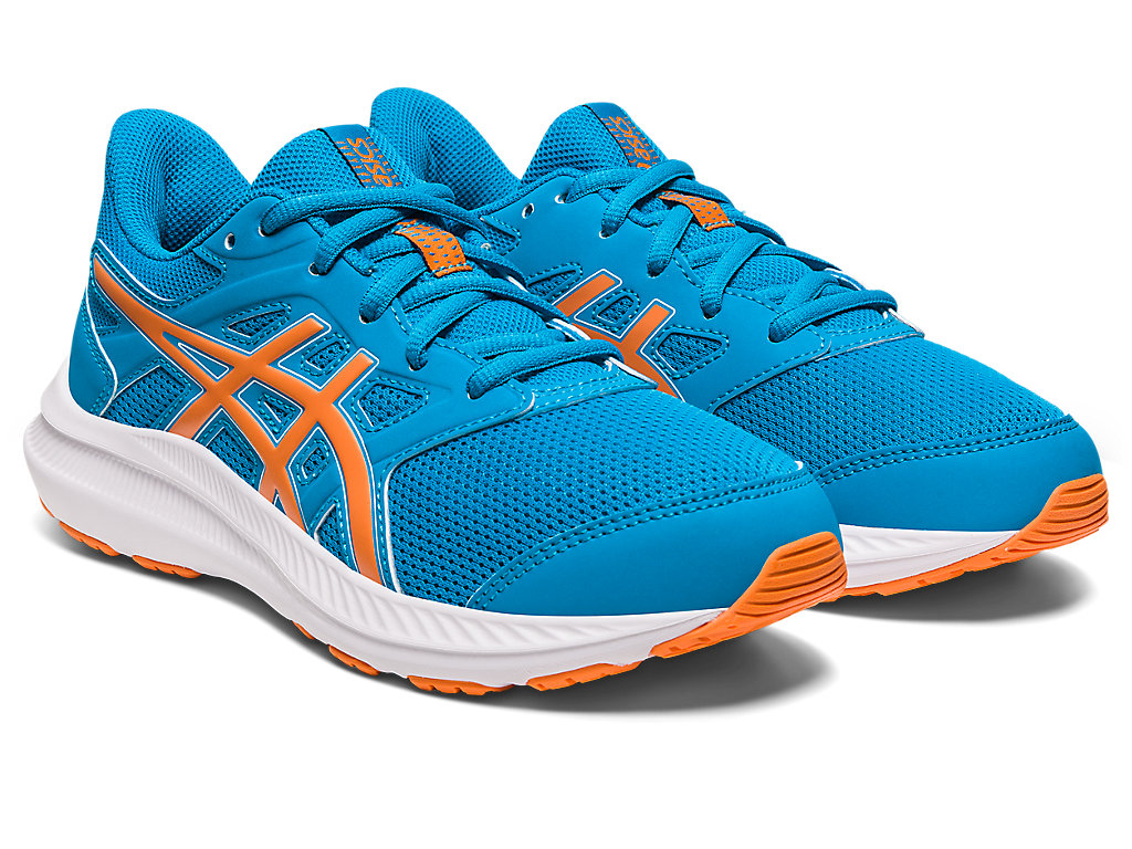 Kids' Asics Jolt 4 Grade School Running Shoes Blue / Orange Coral | 8271-ARXZE