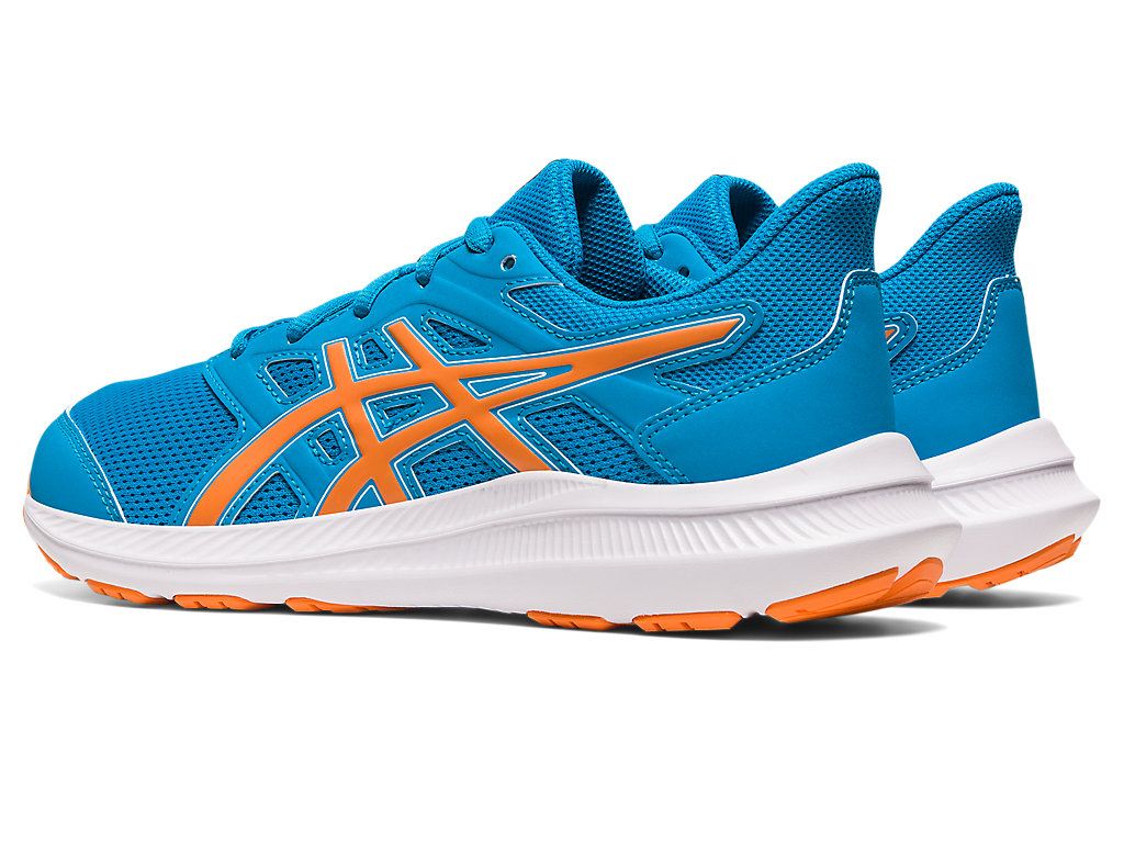 Kids' Asics Jolt 4 Grade School Running Shoes Blue / Orange Coral | 8271-ARXZE