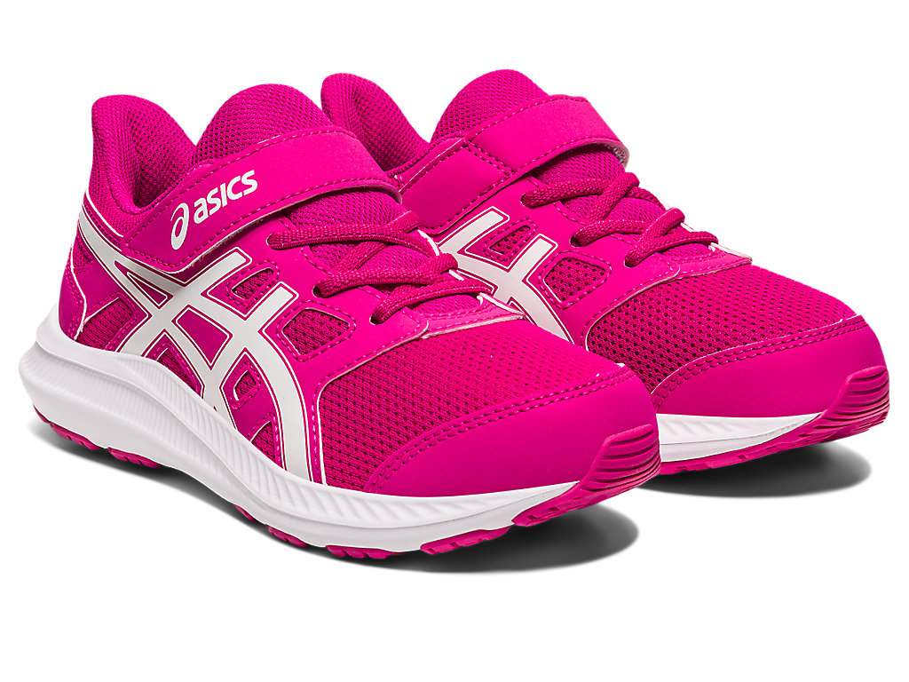 Kids' Asics Jolt 4 Pre-School Running Shoes Pink / White | 4690-ZGWLE