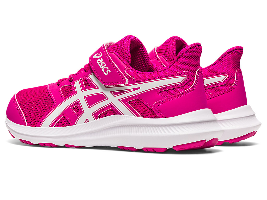 Kids' Asics Jolt 4 Pre-School Running Shoes Pink / White | 4690-ZGWLE