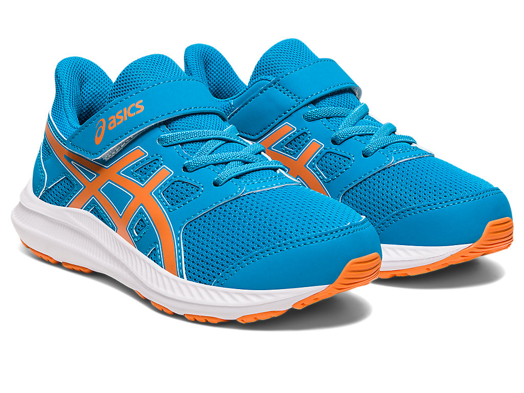 Kids' Asics Jolt 4 Pre-School Running Shoes Blue / Orange Coral | 5074-MBQVO