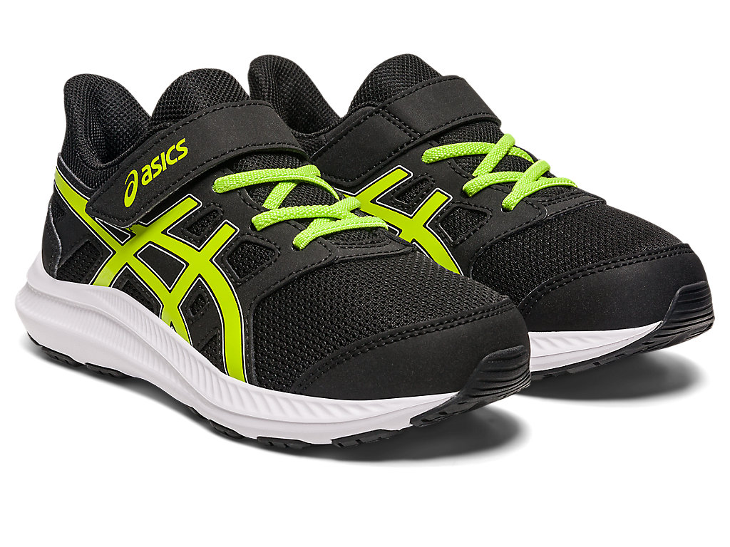 Kids' Asics Jolt 4 Pre-School Running Shoes Black / Light Green | 7425-QMGFR