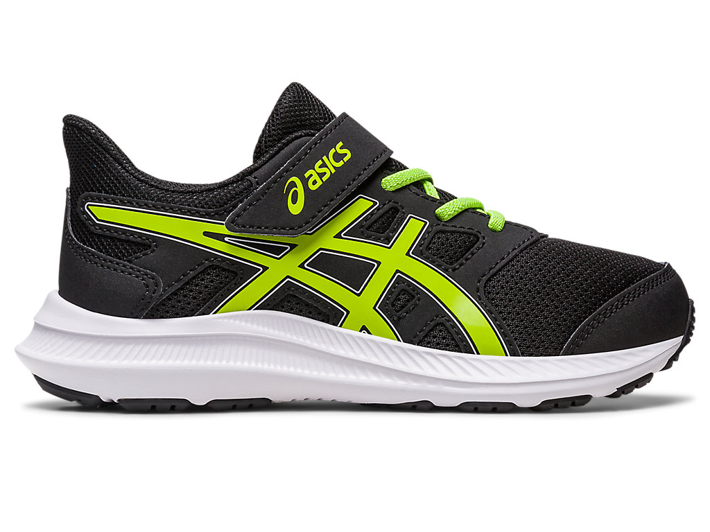 Kids\' Asics Jolt 4 Pre-School Running Shoes Black / Light Green | 7425-QMGFR