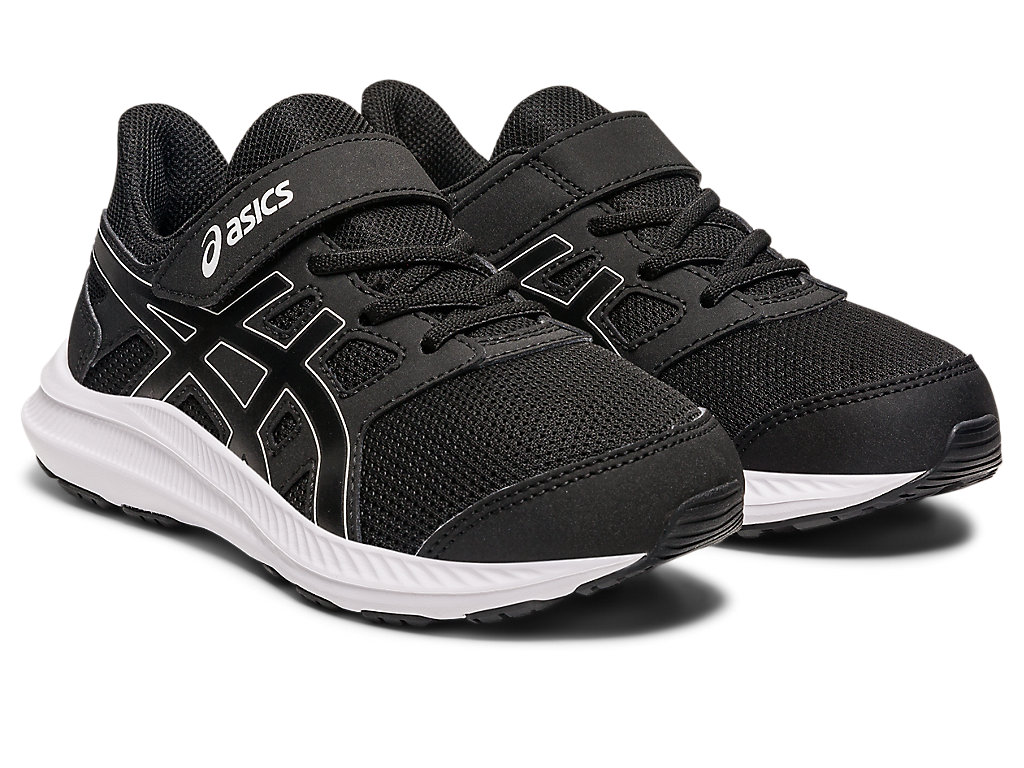 Kids' Asics Jolt 4 Pre-School Running Shoes Black / White | 9430-AFYJX