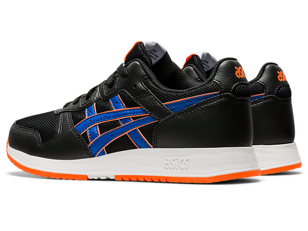 Kids' Asics Lyte Classic Grade School Sneakers Black / Blue | 5021-FWEVC