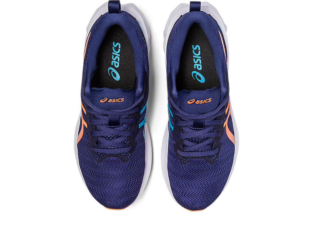 Kids' Asics Novablast 2 Grade School Running Shoes Indigo Blue / Orange Coral | 1287-BXQLE