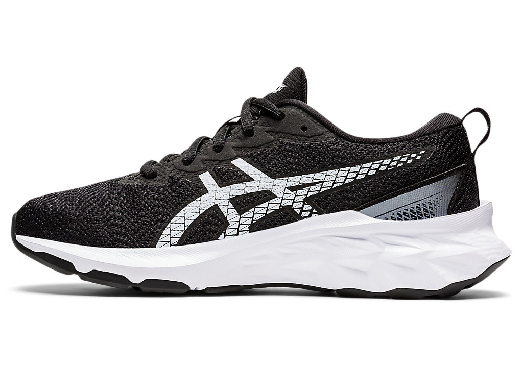 Kids' Asics Novablast 2 Grade School Running Shoes Black / White | 4312-OQWTV