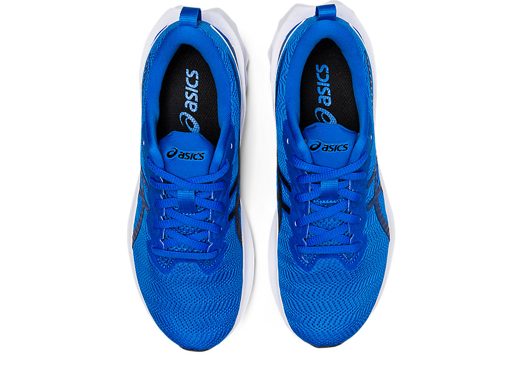 Kids' Asics Novablast 2 Grade School Running Shoes Blue / Deep | 9463-OZSRE