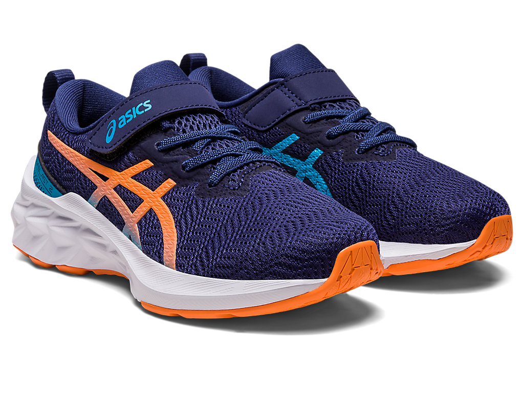 Kids' Asics Novablast 2 Pre-School Running Shoes Indigo Blue / Orange Coral | 1980-LRMNP