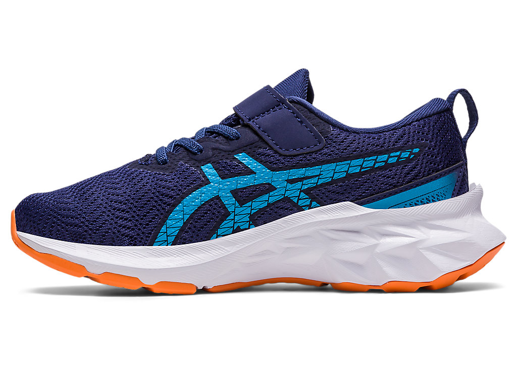 Kids' Asics Novablast 2 Pre-School Running Shoes Indigo Blue / Orange Coral | 1980-LRMNP