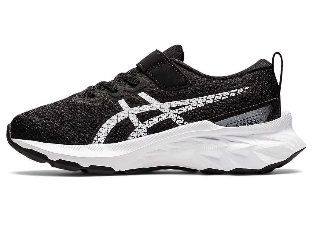 Kids' Asics Novablast 2 Pre-School Running Shoes Black / White | 9251-FRLNA