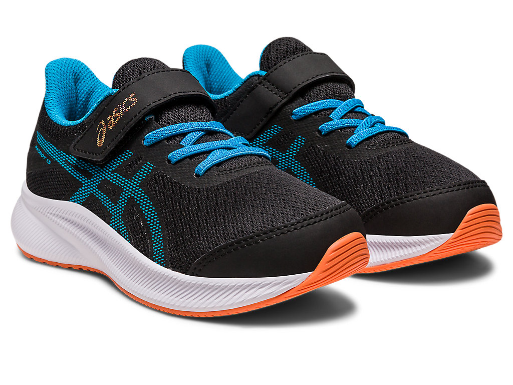 Kids' Asics Patriot 13 Pre-School Running Shoes Black / Blue | 3697-NITER