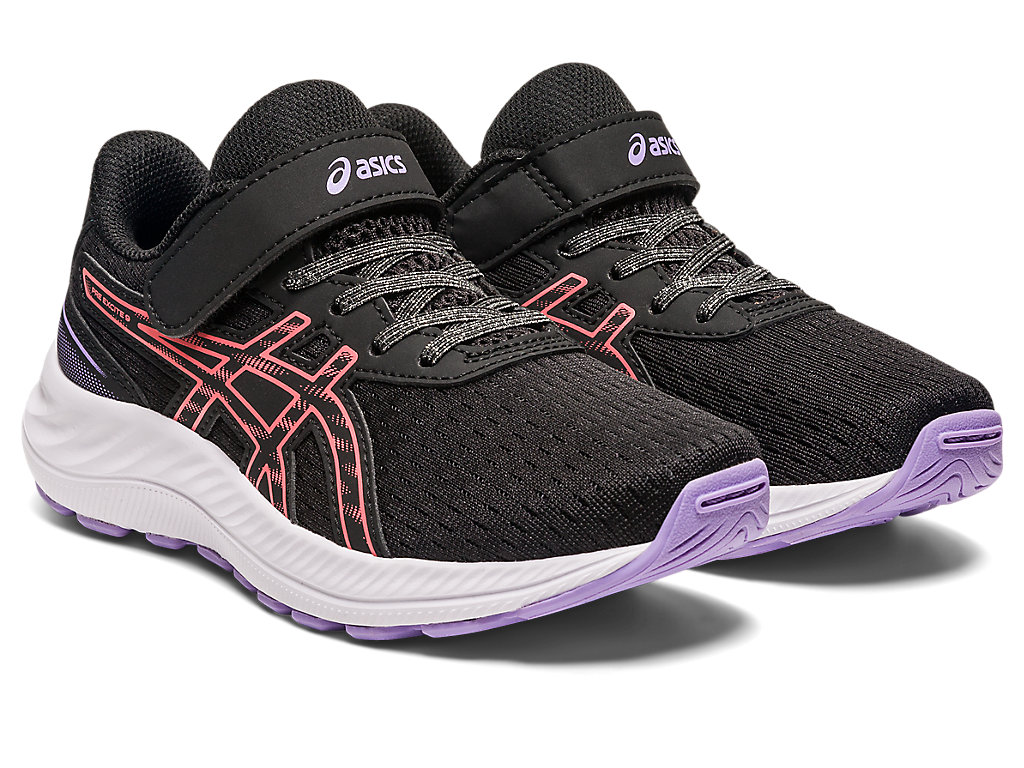 Kids' Asics Pre Excite 9 Pre-School Running Shoes Black | 1235-VGUJQ