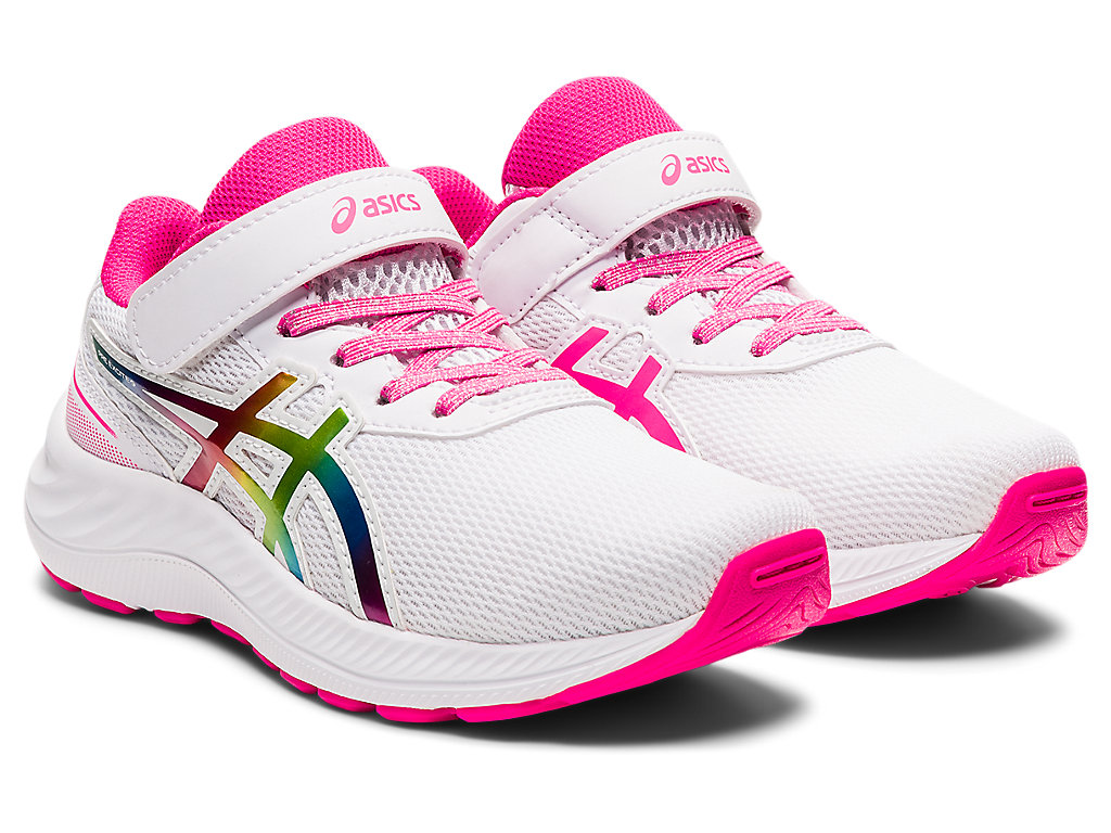 Kids' Asics Pre Excite 9 Pre-School Running Shoes White / Pink | 8135-JRPLC