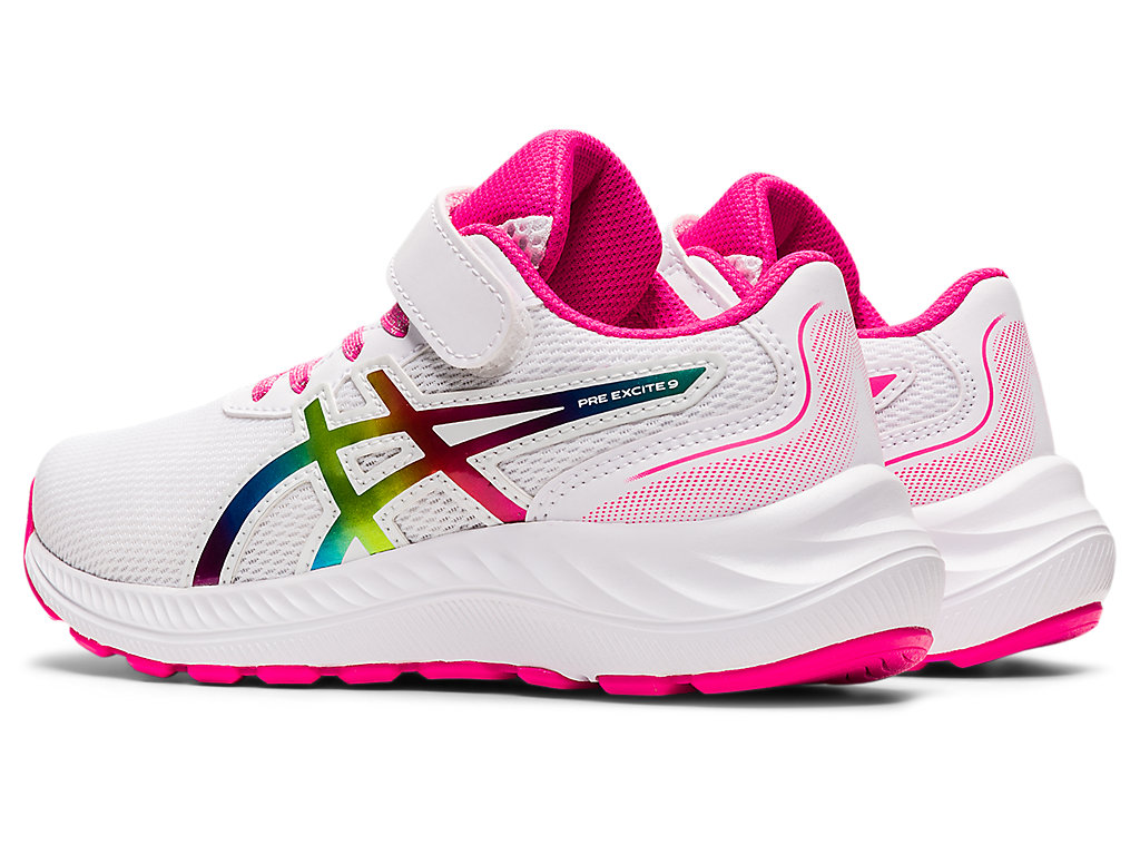 Kids' Asics Pre Excite 9 Pre-School Running Shoes White / Pink | 8135-JRPLC