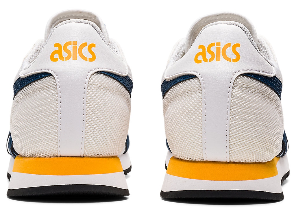 Kids' Asics Tiger Runner Grade School Sneakers White / Light Indigo | 5284-HLSGR