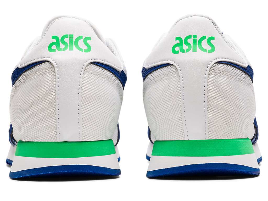 Kids' Asics Tiger Runner Grade School Sneakers White / Blue | 6352-NIUWC