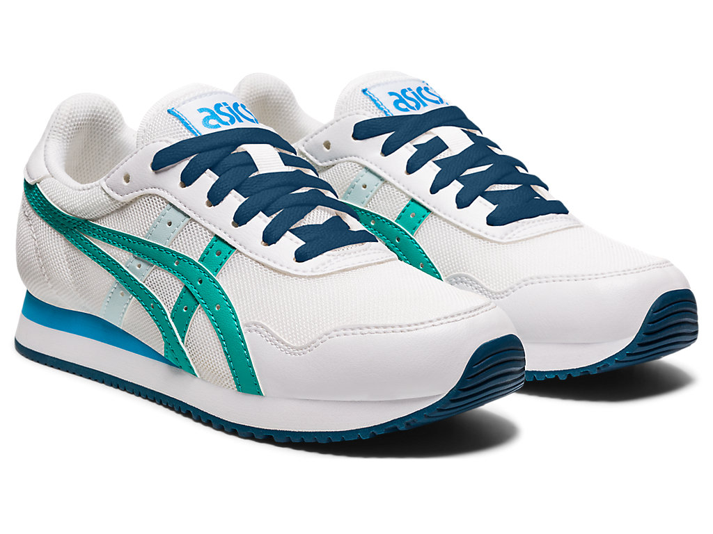 Kids' Asics Tiger Runner Grade School Sneakers White | 8057-QNGCF