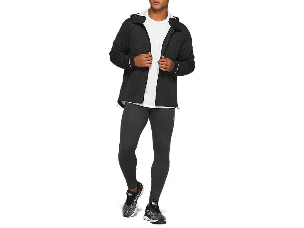 Men's Asics Accelerate Jackets Black | 8130-PEZLQ