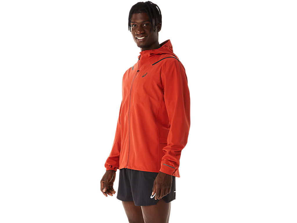 Men's Asics Accelerate Waterproof 2.0 Jackets Brown | 6815-UPLGN