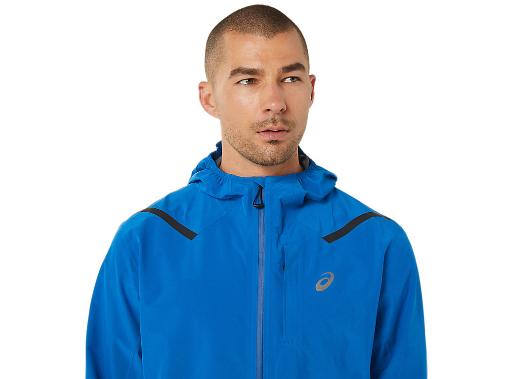 Men's Asics Accelerate Waterproof 2.0 Jackets Blue | 7204-TAERG