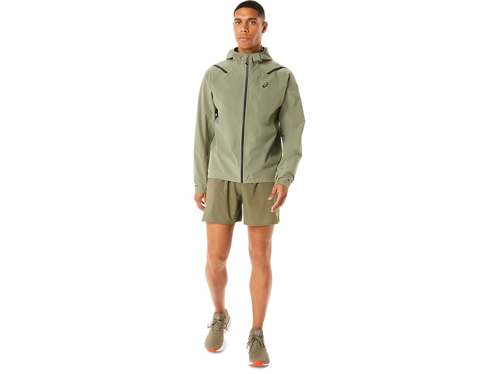 Men's Asics Accelerate Waterproof 2.0 Jackets Green | 7368-ANILZ