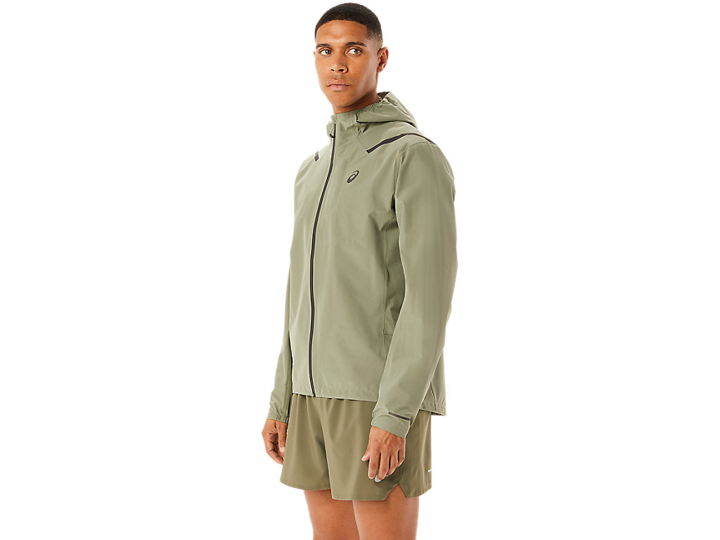 Men's Asics Accelerate Waterproof 2.0 Jackets Green | 7368-ANILZ