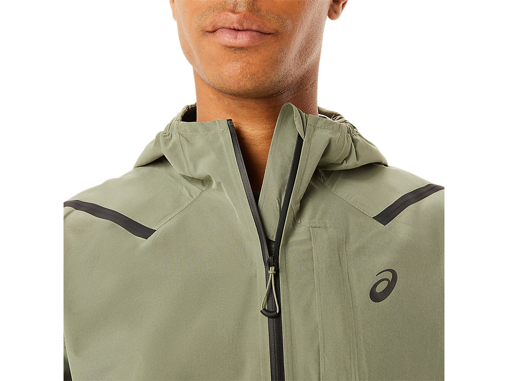 Men's Asics Accelerate Waterproof 2.0 Jackets Green | 7368-ANILZ