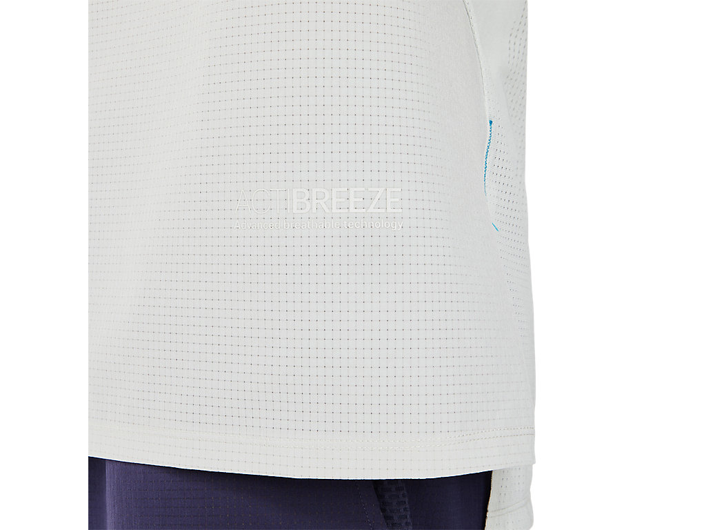 Men's Asics Actibreeze Jacquard T Shirts Grey | 8612-CQWOF