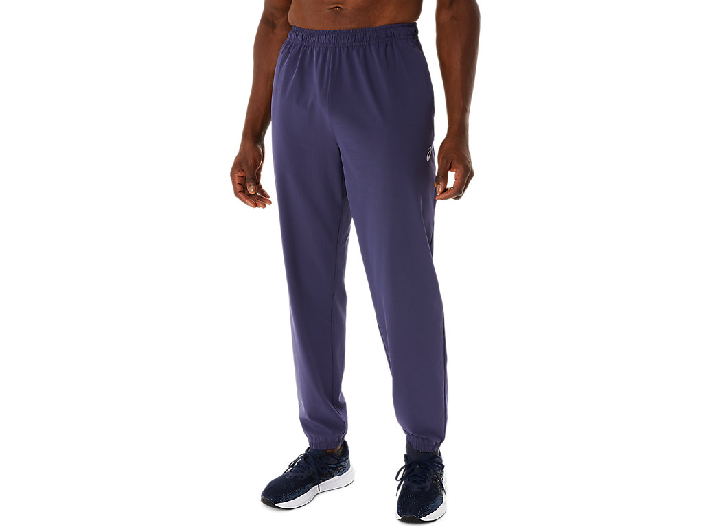 Men\'s Asics Actibreeze Vented Wovens Pants Indigo | 3096-RTELG