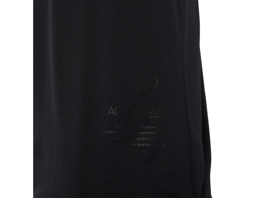 Men's Asics Active Sleeve T Shirts Black | 6953-OHMJR